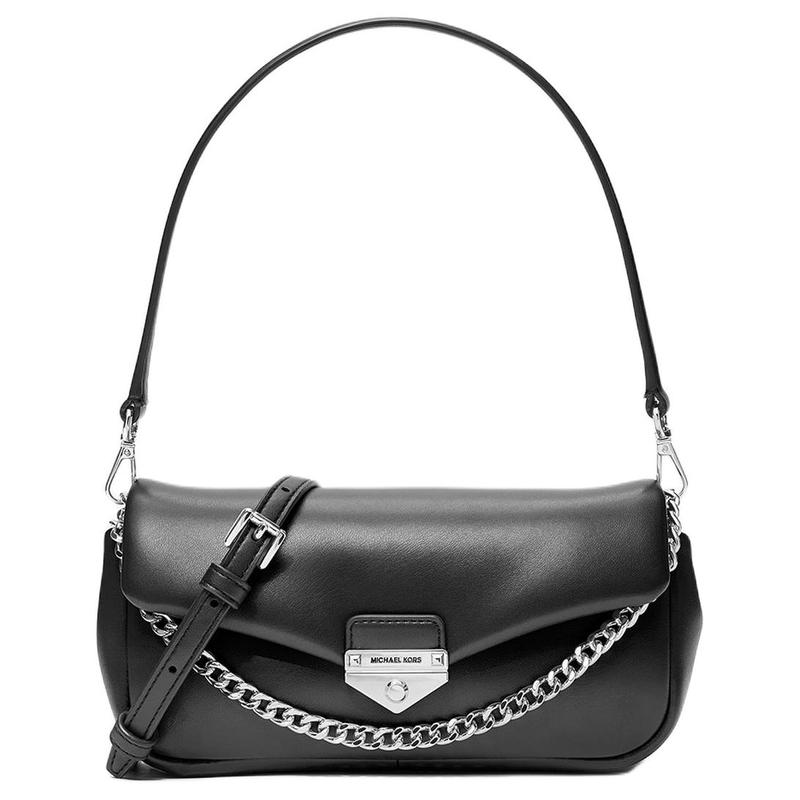 MICHAEL KORS Soho Logo PU Crossbody Shoulder Bag Small Women Black чёрный