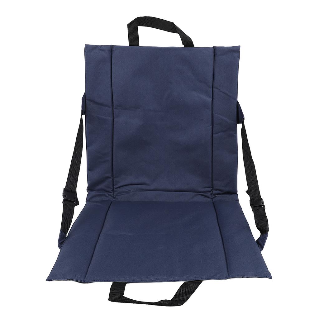 Portable Stadium Seat Cushion Foldable Oxford Cloth Outdoor Cushion with Backrest for Sports Events 