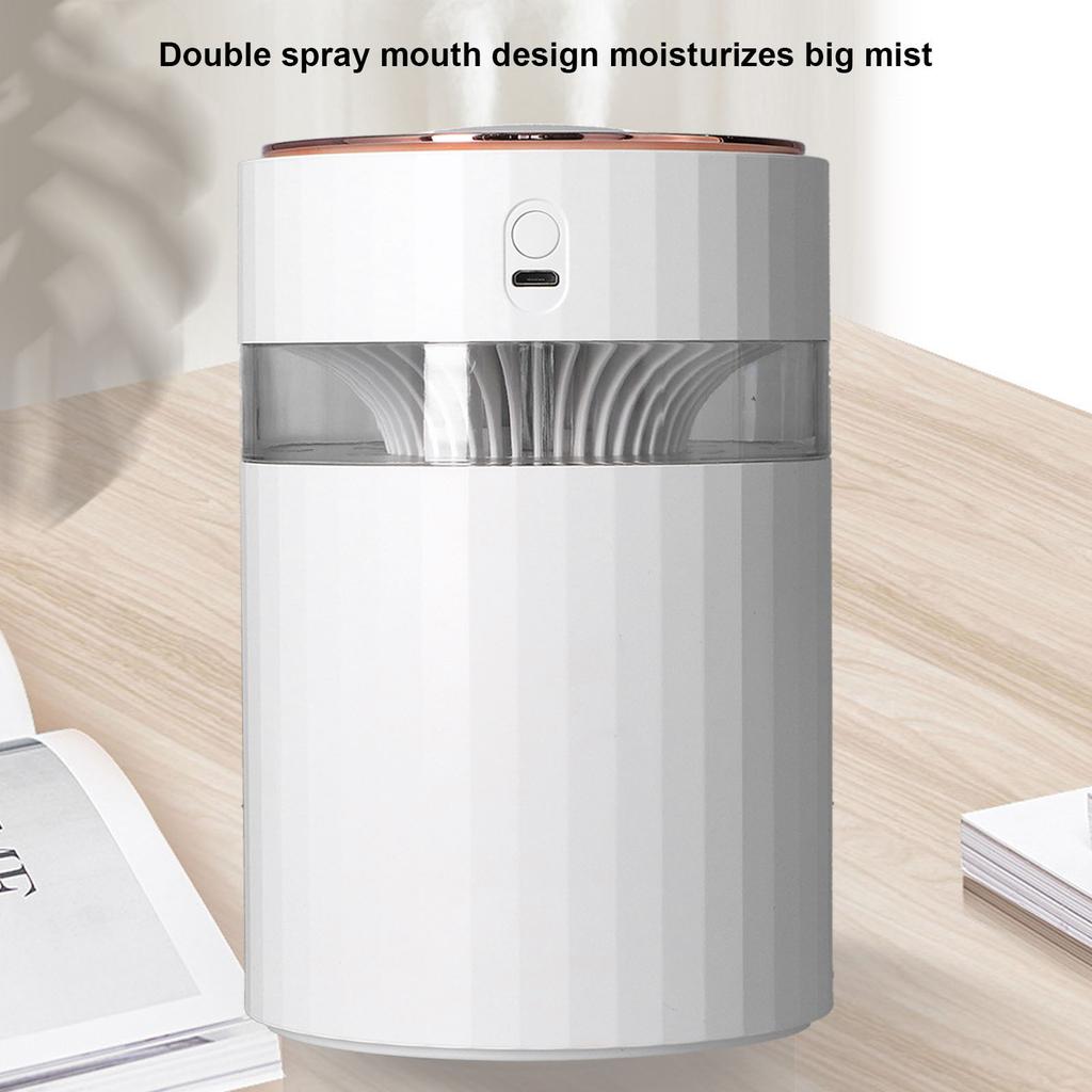 Humidifier Large Capacity Portable 900ml Double Spray Design Desktop Humidifier