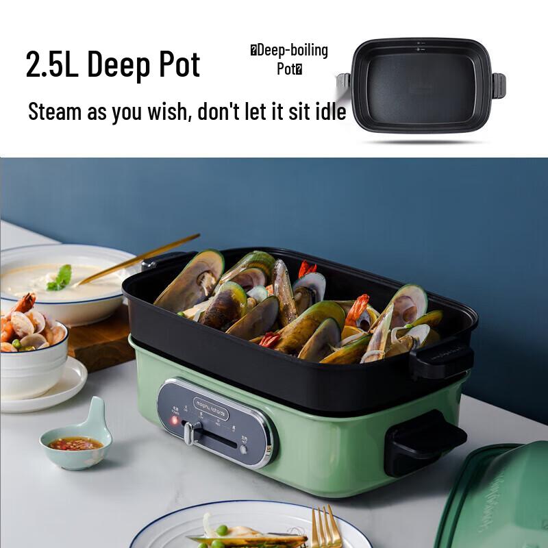 Morphyrichards Multi-function Electric Hot Pot CN plug (adapter included)