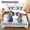 Deltarune Strange Journey Bedding Quilt Set Quilt Cover Pillowcase Home Decoration Birthday Gift (1 * Duvet Cover + 2 * Pillowcase, Without Core)