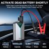 BUVAYE Car Battery Jump Starter Inflatable Pump Power Bank LED Lighting Portable 4 In 1 Car Booster Air Compressor for 12V Cars