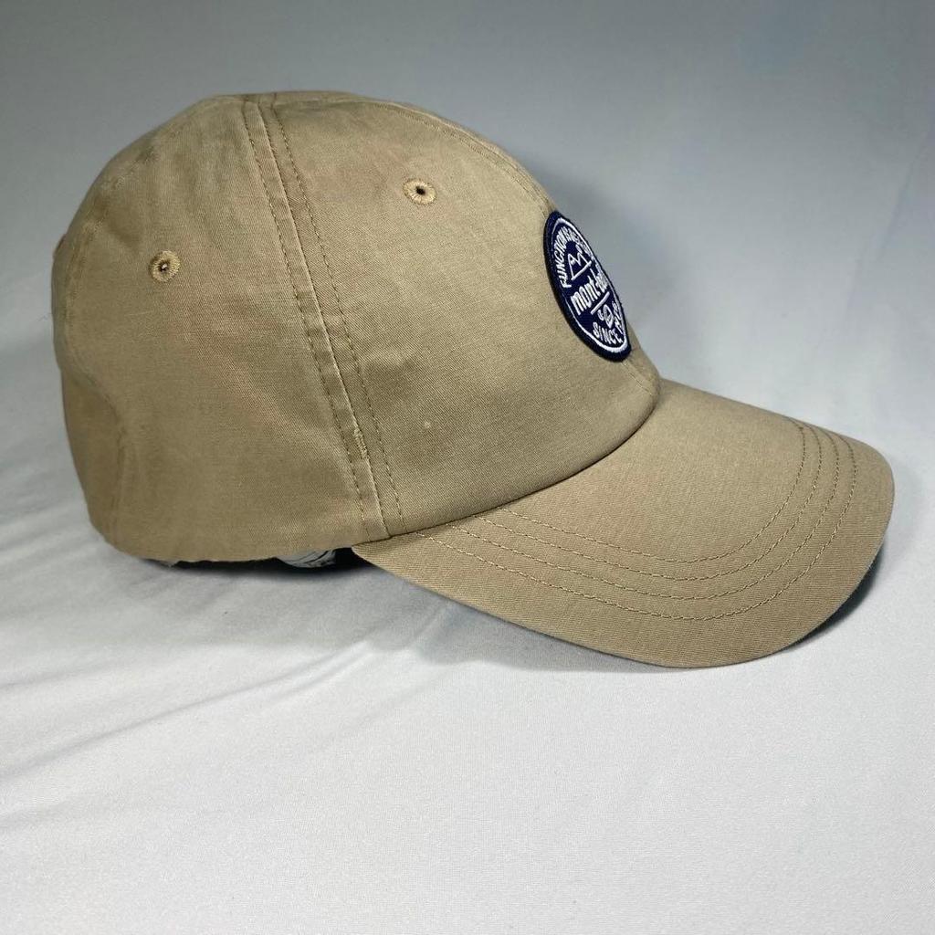 Used mont-bell Washout Stretch Cotton Smooth Cap Hat Lightweight Comfortable Fit Outdoor Climbing Camping Sunshade Men's Women's Popular Model Free