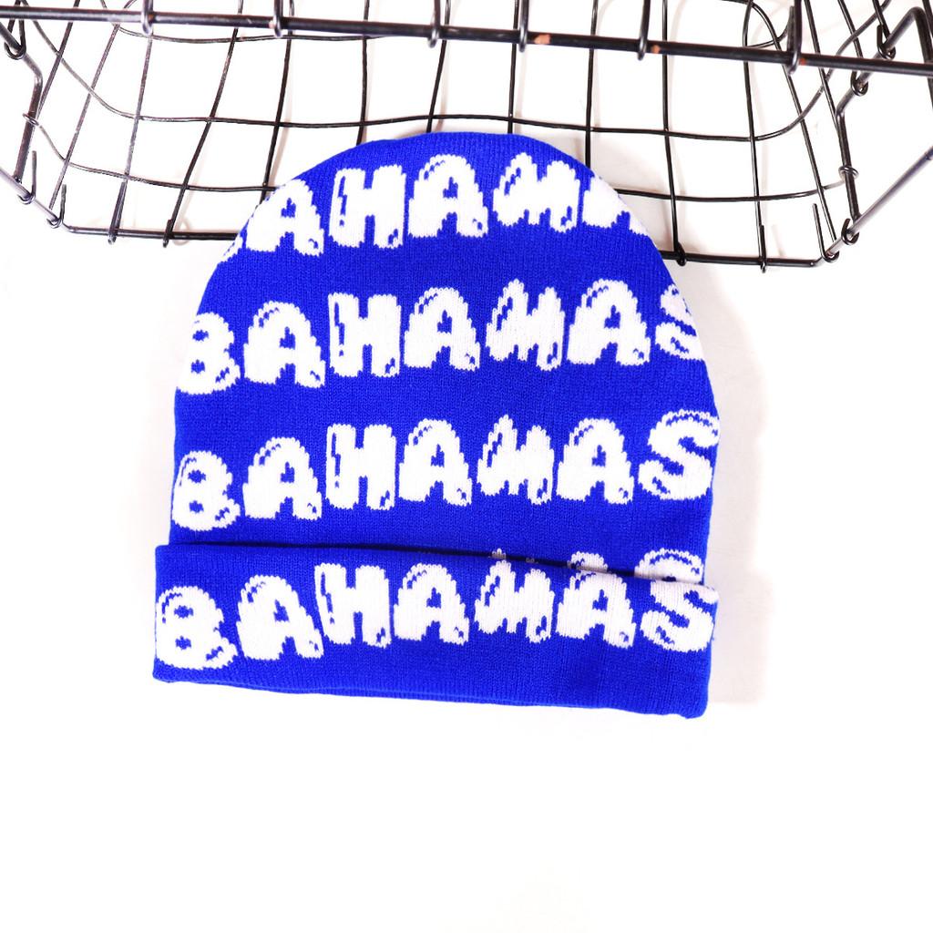 Knitted Letter Bahamas Cap Breathable Hat Urban Streetwear In Seasons Cold