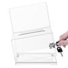 Transparent Ballot Box for Opinion Collection, Elections, Exhibitions, and Business Card Storage