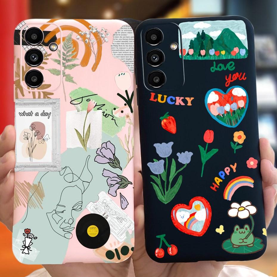 For Samsung Galaxy A04S 2022 Lovely Printing Jelly Phone Case For Samsung A04s A 04s SM-A047F Soft Silicone TPU Back Cover