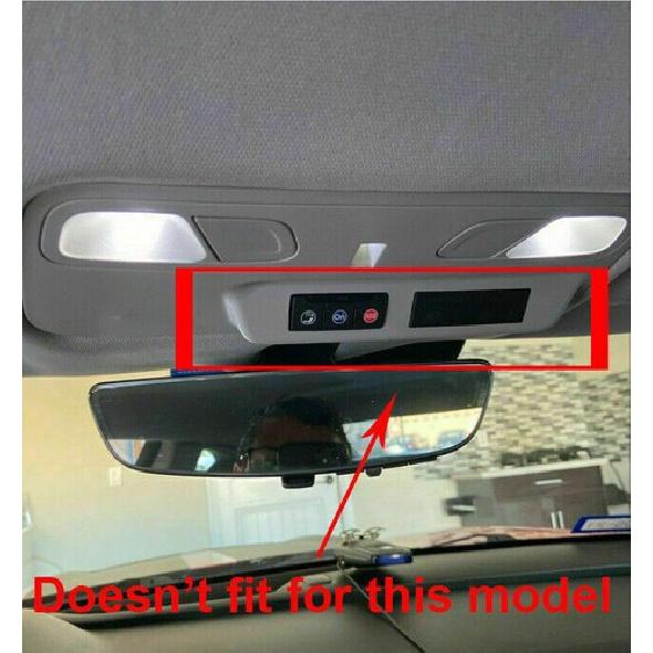 Interior Front Reading Light Lamp Cover Trim For Chevrolet Camaro 2017+ Red