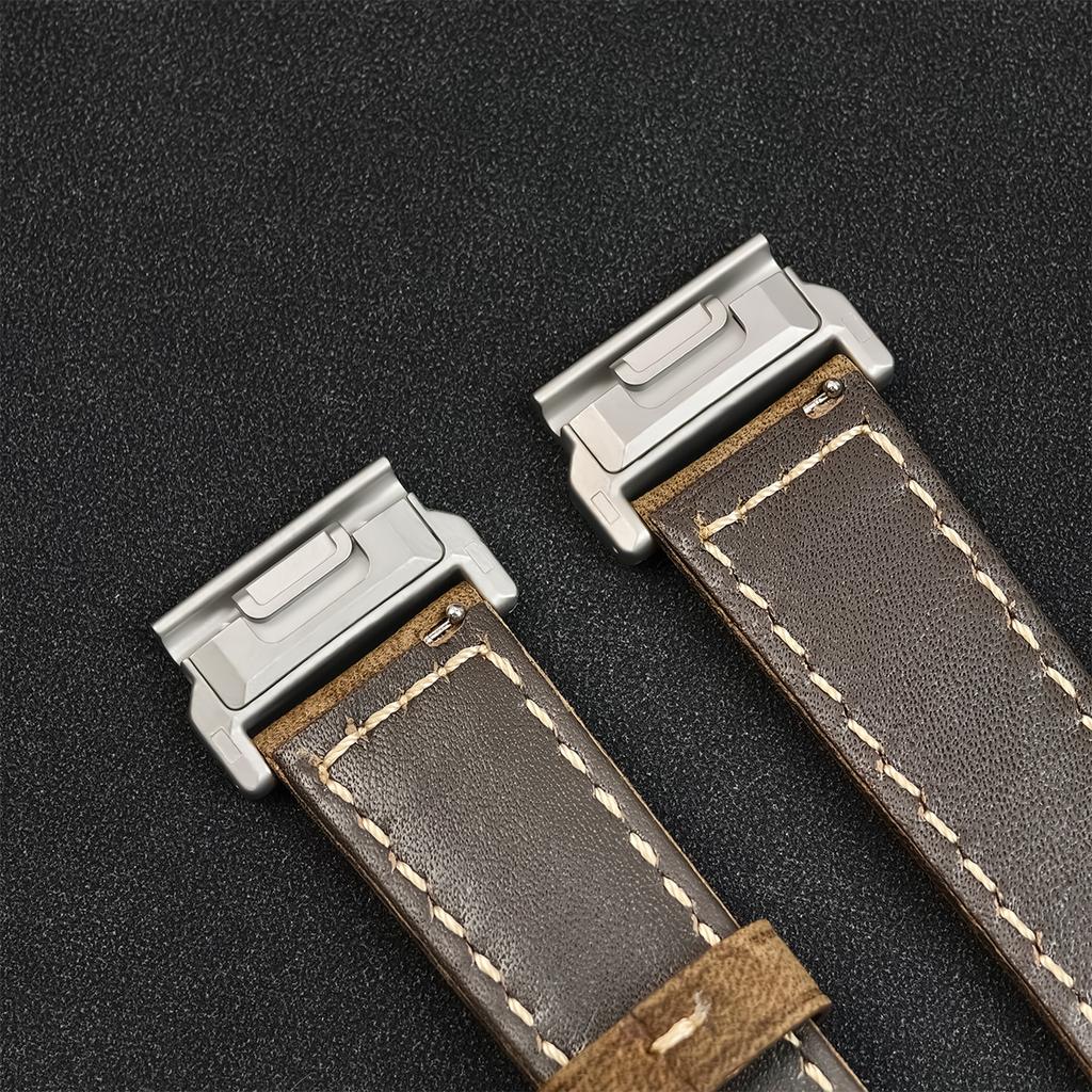Quickfit 26mm 22mm Strap for Garmin Epix Pro 51mm 47mm Tactix 8 7 Pro Fenix 8 7 7X Enduro3 Genuine Leather Watchband Accessories