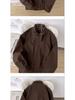 Men's Retro Plaid Patchwork Harrington Jacket - Two-Piece Layered Silhouette