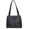Used Tote Bag Caviarskin Black Logo