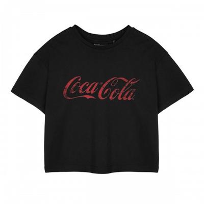 Coca-Cola Womens/Ladies Short-Sleeved Crop T-Shirt