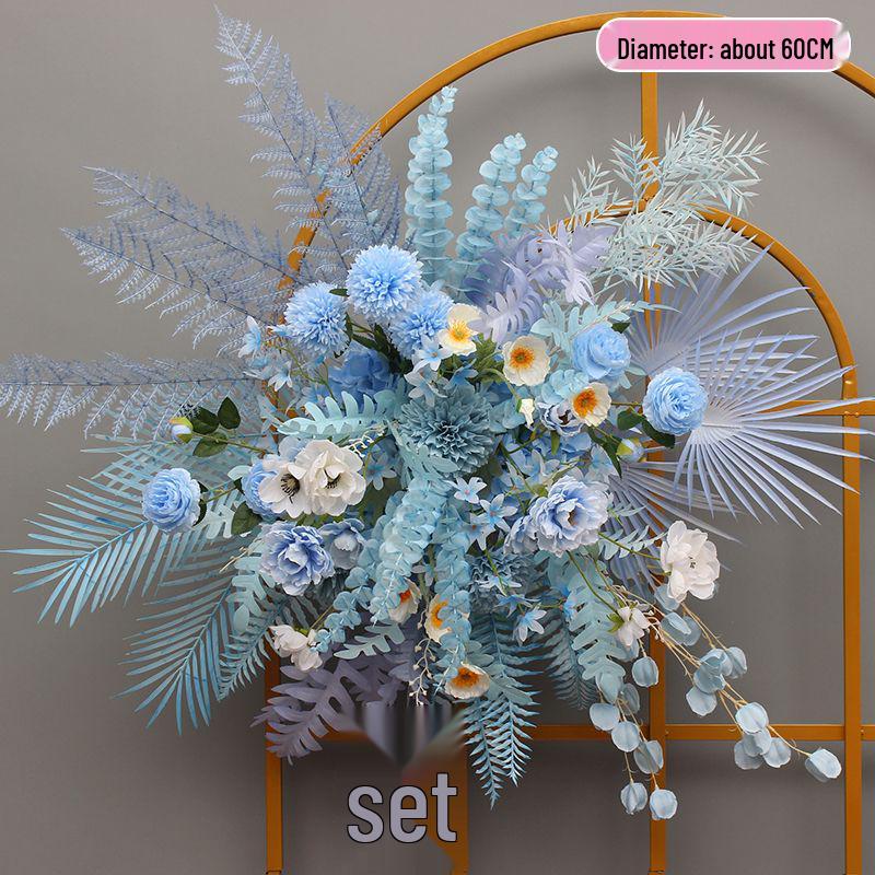 Eukalyptus Seide Hochzeitsmittelstück: Dekoration für den Gang und die Bühne in Töpfen