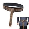 Men Wristband Brown Belt Embossed Belt for Cosplay Parties, Industrial Age