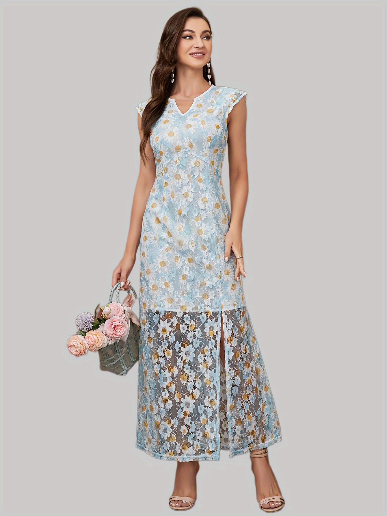 

Новое модное женское облегающее платье миди с сексуальным разрезом и принтом Medium разноцветный