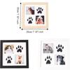 Decorative Paw Print Photo Frame Density Board Memorial Frame  Remembrance Gift