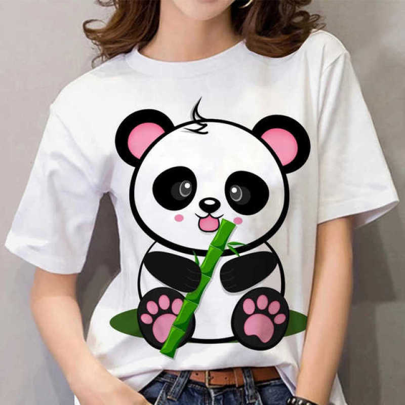 New Unisex's T-shirt 3D Panda Print Short Sleeve Top Summer Casual Black T-shirt Plus Size XS-6XL