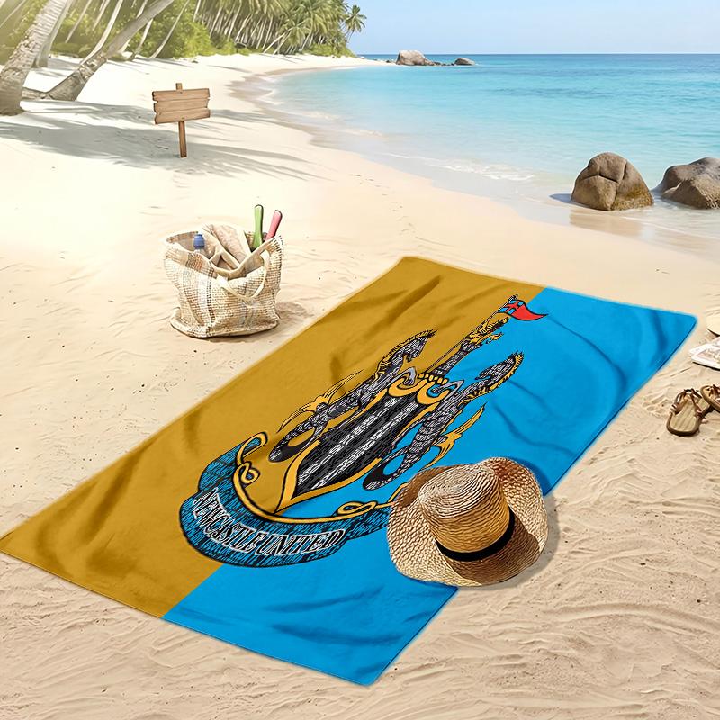 Newcastle United Football Print Beach Towel, Large Soft Quick Dry Towel for Beach Camping Swimming