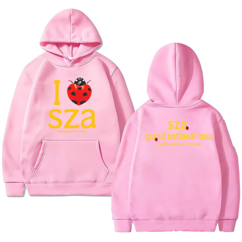 Hot Sale Kendrick Lamar & SZA 2025 GRAND NATIONALS Tour Print Hoodie Unisex Vintage Hip Hop Streetwear Men Women Fleece Pullover