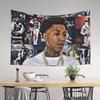 Rapper YoungBoy Tapestry Cool Hip-Hop Print Large HD Wall Hanging Durable Polyester Trendy Room Decoration Items Aesthetic