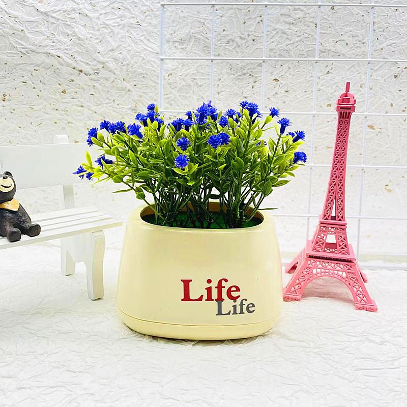 Simulated Chrysanthemum Hydrangea Calla Artificial Flowers Potted Green Plants