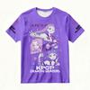Women's Summer KPop Demon Hunters Graphic T-Shirt Stylish Streetwear Top with Rumi Mira Zoey Character Prints for Trendy Casual