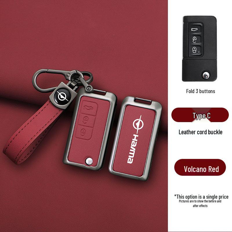 Haima Knight S7/M5 Car Key Cover: 34th Gen Metal Shell with Buckle for Men & Women
