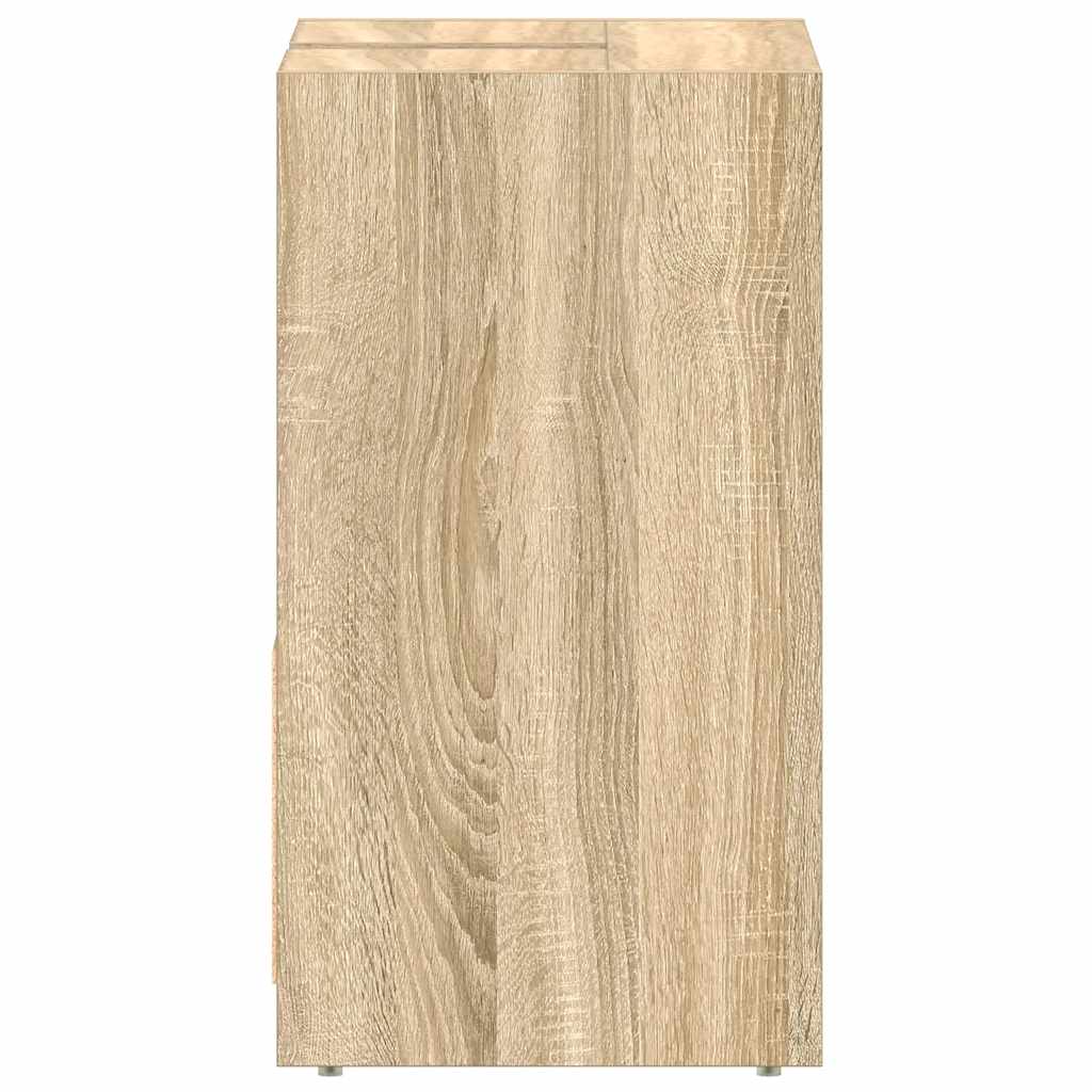 Bathroom Cabinet Sonoma Oak Finish 60 x 33 x 61 cm Particleboard