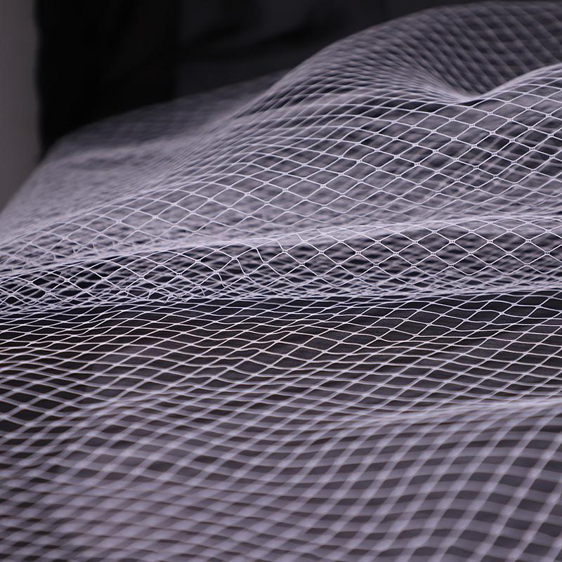 100x200cm Hard Mesh Yarn Fabric Transparent Hollow Out Mesh Veil Styling Designer Fabric DIY Headdress Hat Sewing Material