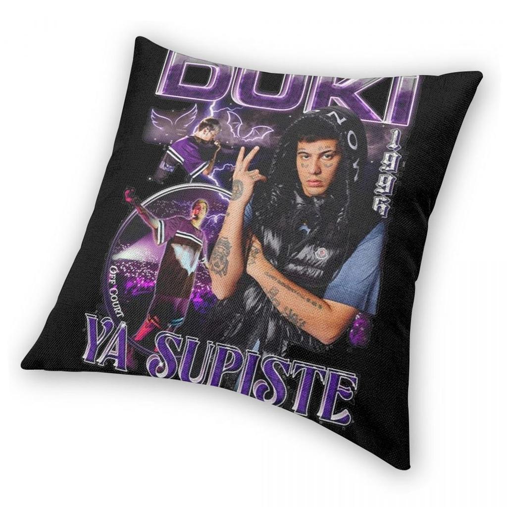 Duki Singer Rapper Pillowcase Printing Polyester Cushion Cover Decor Throw Pillow Case Cover Bed Zipper 45X45cm