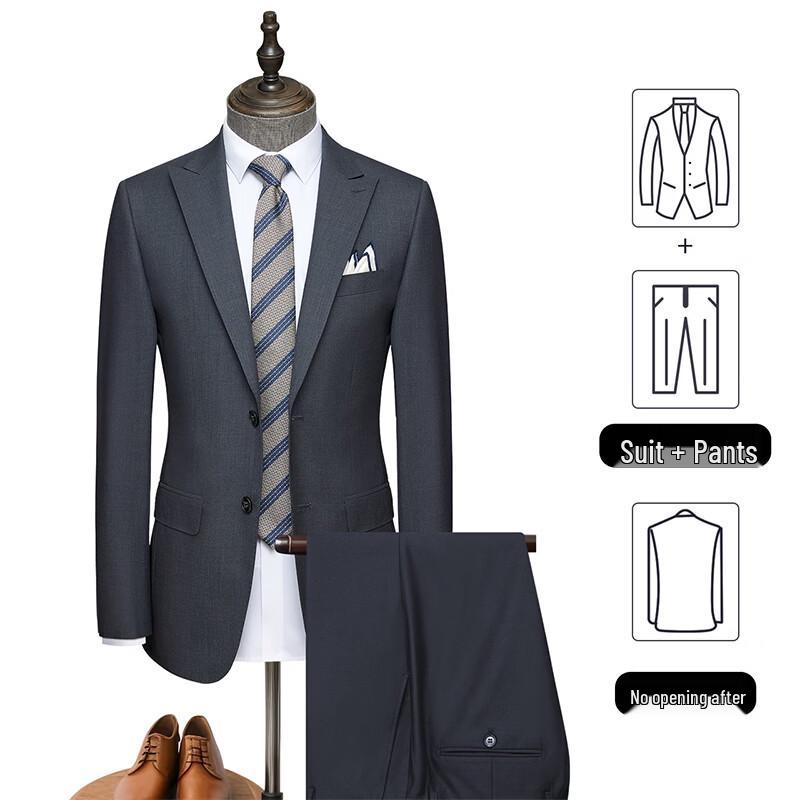 Hodo Men's 70% Wool Suit Set
