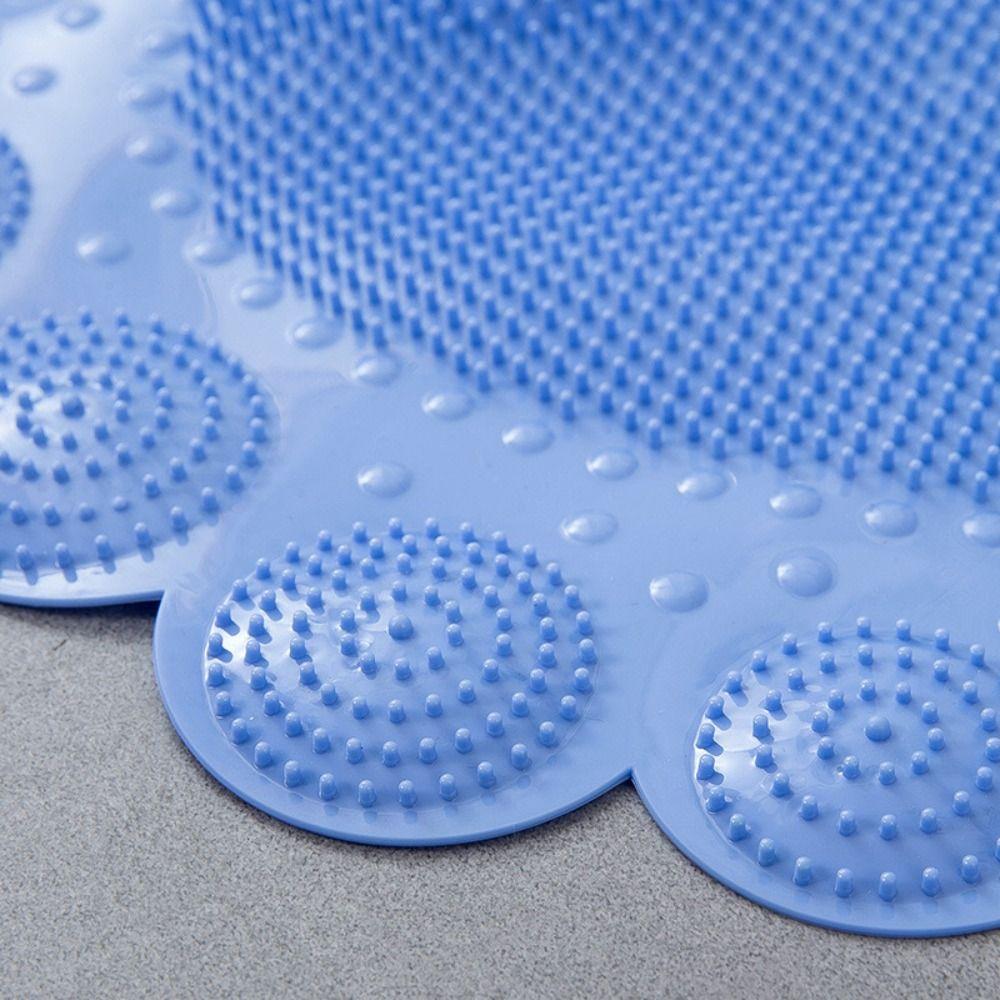 with Suction Cups Shower Floor Mat Toe Shape Foot Pedal Bathroom Rug Bathroom Anti-slip Mat Bath
