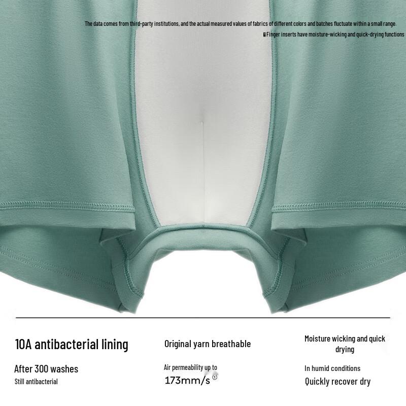 Bananain Silver Skin 510S Men's Soft Breathable Anti-Bacterial Boxer Briefs 3-Pack