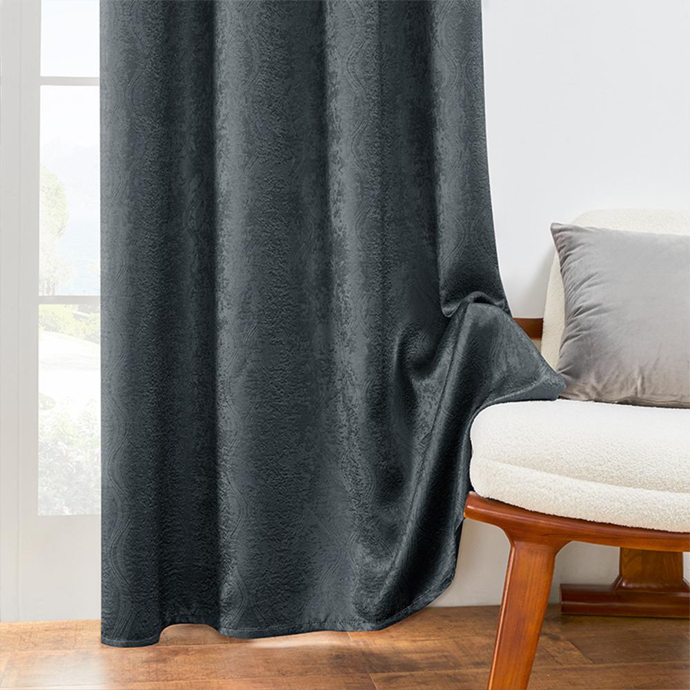 New Blackout Solid Color Curtains, Heat Insulation, Room Dimming and Light Reduction Curtains, Bedroom Living Room Decoration