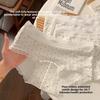 Female Spring and Autumn Sexy Lace 10A Bacteriostatic Extended Bottom Crotch Breathable Skin Friendly Ice Silk Briefs