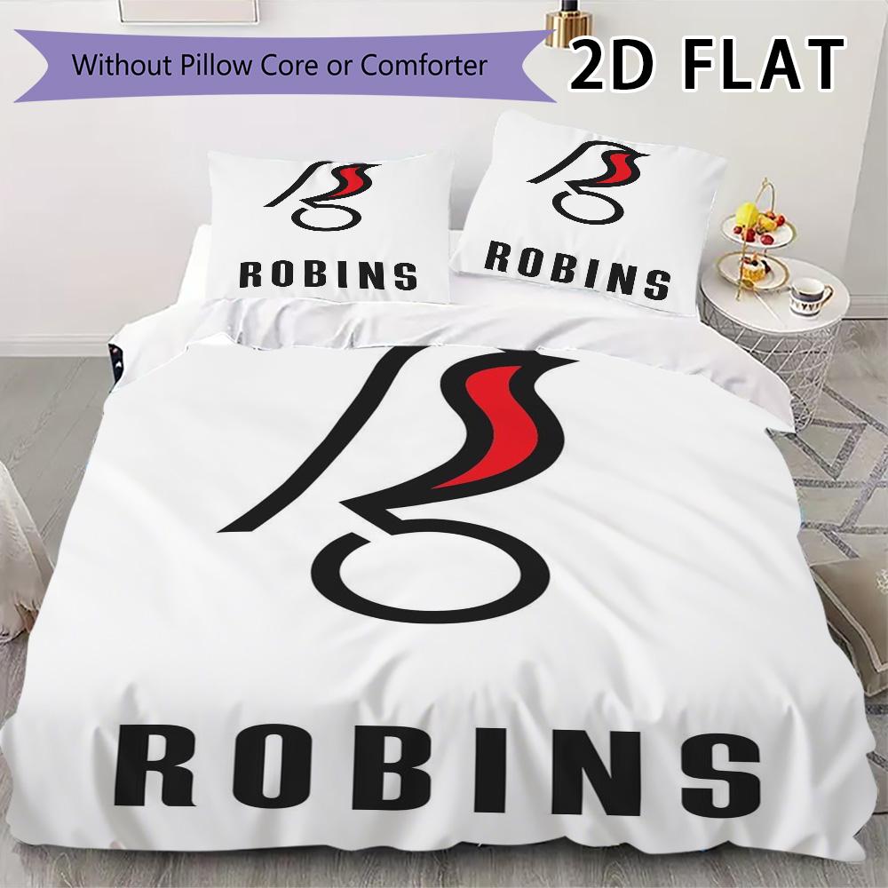 Bristol city fc Pattern Bedding uilt Set uilt Cover Pillowcase Home Decoration Birthday Gift (1 * duvet cover + 2 * pillowcase  without core) 135x200cm