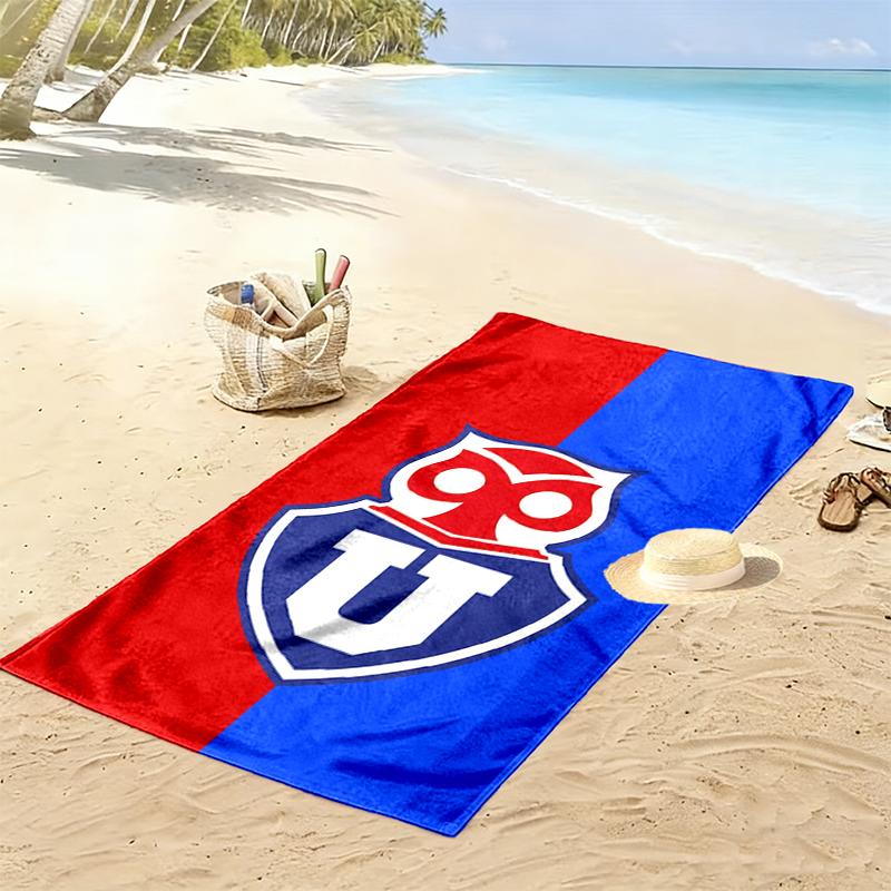Universidad de Chile Print Beach Towel, Large Soft Quick Dry Towel for Beach Camping Swimming