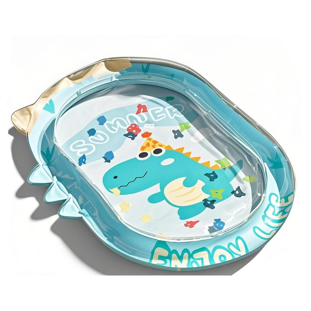 Inflatable Marine Life Water Mat for Infants & Toddlers - Cartoon PVC Crawling Mat & Seat Cushion.
