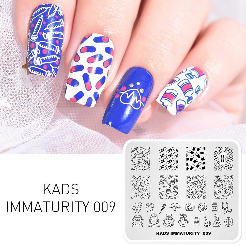 kads Nail Stamping Plates Immaturity 28 Designs Stamp Plate for Stamping Manicure Tools Nails Stencils