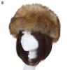 Women Autumn Winter Faux Fur Thickened Hat Outdoor Cold-proof Warm Plush Beanie