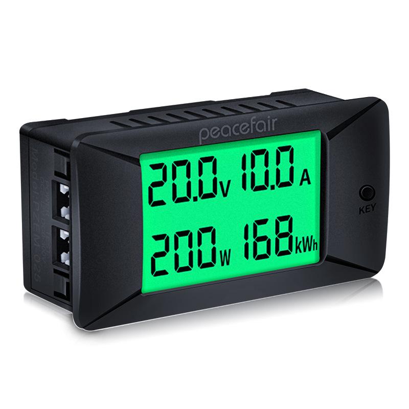 High-Precision DC Digital Volt-Amp Meter & Energy Tester (0-300V/300A)
