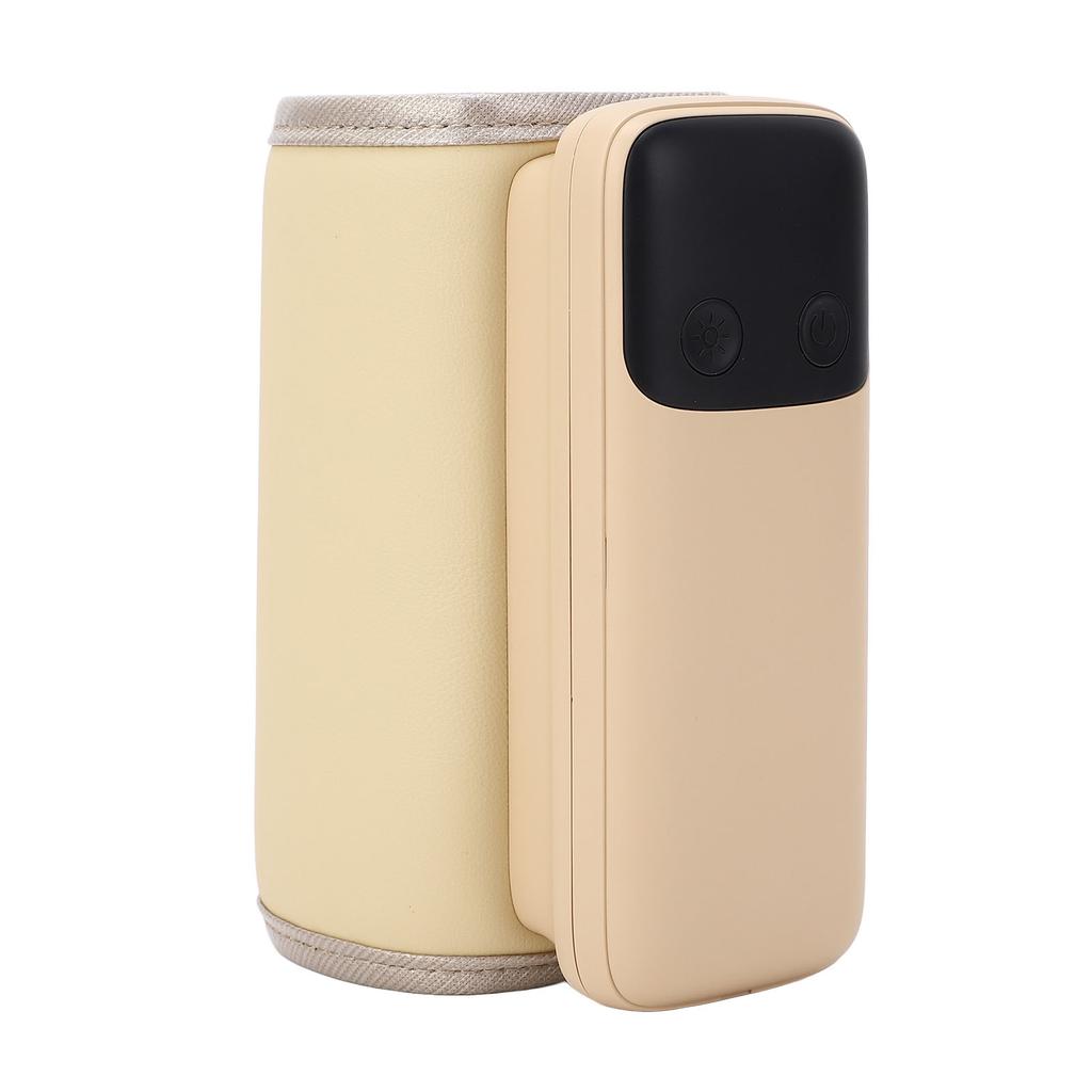 Baby Bottle Warmer Rapid Heating 48H Long Lasting 6000mAh PU Leather Portable Night Light Multipurpo