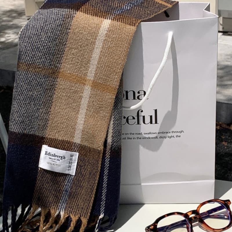 

LOOKING4U Edinburgh Soft Muffler Navy NAVY