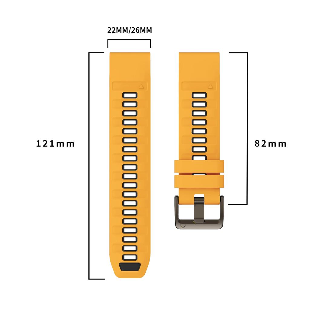 QuickFit 22mm 26mm Silicone Strap For Garmin Fenix 8 E 7X 7 6 6X 5 5X Plus/Epix Pro Gen 2 51mm 47mm Enduro 3 Bracelet Watchband