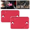 2pcs Front Rear Brake Fluid Reservoir Cap Cover Fit for Honda CB300F CBR500R CB500F CB500XRed