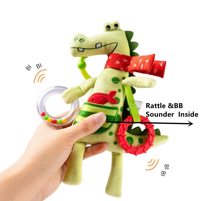 Soft Giraffe Infant Crib Bed Stroller Spiral for Newborns Car Seat Baby Rattles Early Education Development Handle Toys Gifts