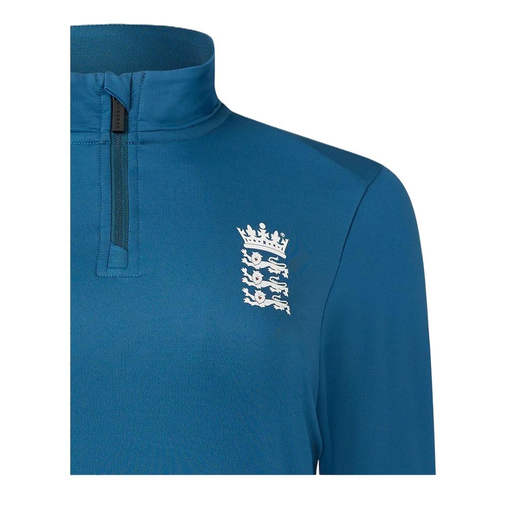 Castore Womens/Ladies England Cricket Quarter Zip Relaxed Fit Training Fleece Top
