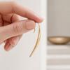1 Pair Large Long Teardrop Geometry Earrings for Women, Metal Drop Dangle Earrings, Polished Waterdrop Earring for Party, Wedding, Daily Wear