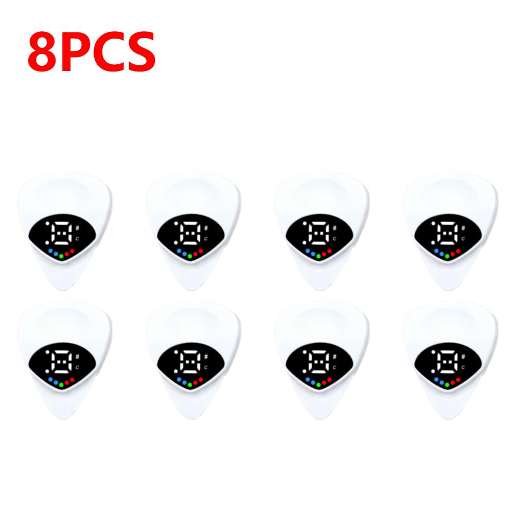 1-5pcs 2-in-1 Guitar Picks Tuner Digital Acoustic Guitar Tuner Electric Guitar Tuner for Acoustic Electric Guitar Bass Mandolin