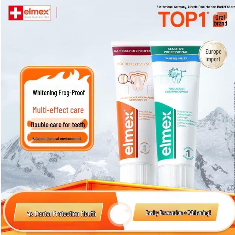 

Elmex Whitening & Anti-Sensitivity Toothpaste Set