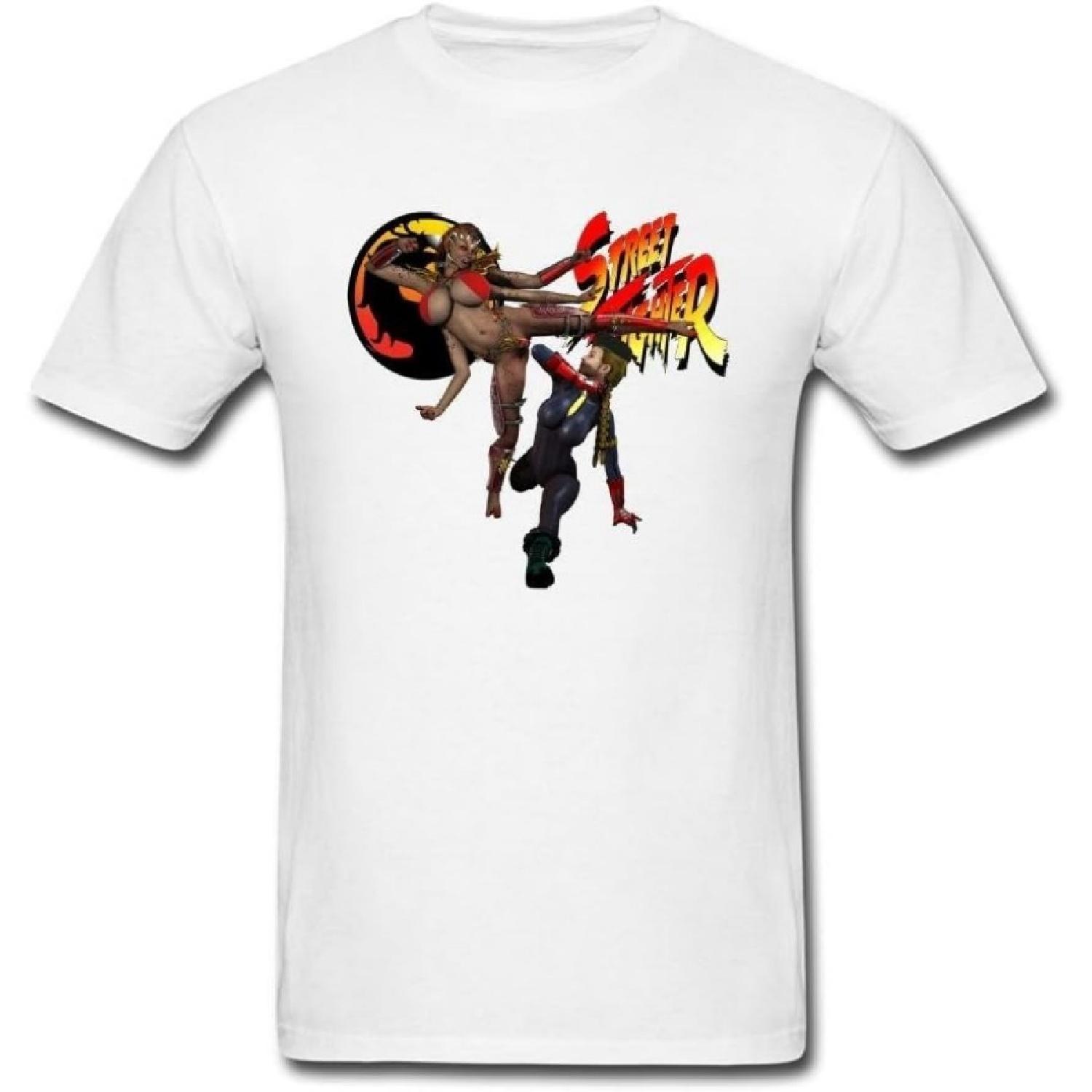 

SBJYONG Men s Mortal Kombat vs Street Fighter Short Sleeve T Shirt S(1) XXXXXL